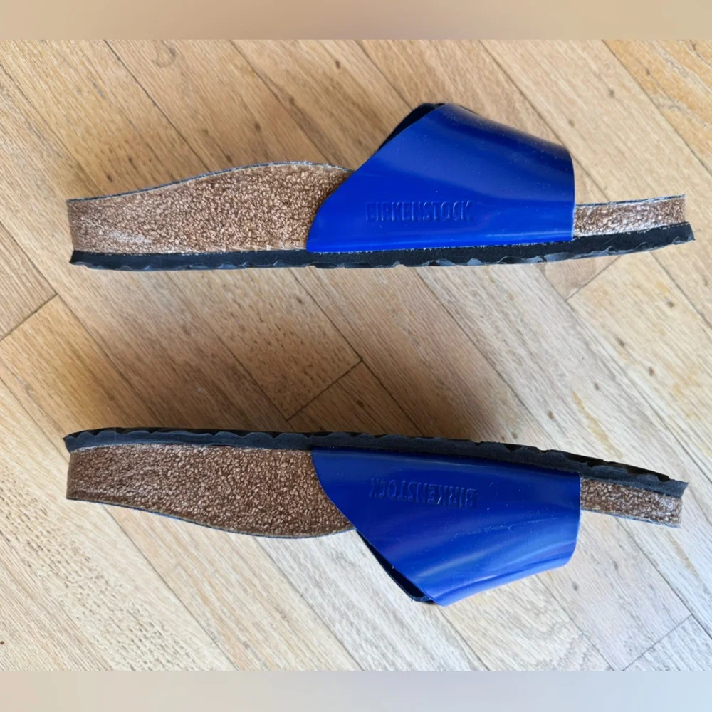 Birkenstock Big Buckle Madrid Cobalt Blue Sandals - Picture 2 of 3